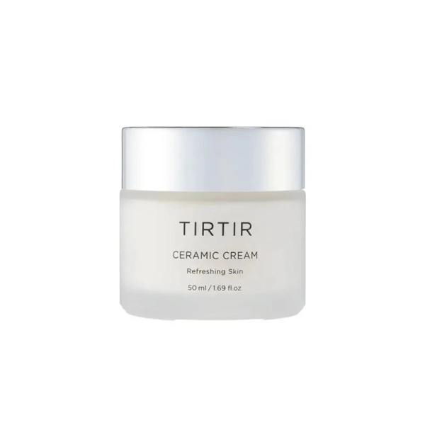 Crème hydratante Ceramic Cream de la marque TIRTIR, soin du visage nourrissant pour une peau lisse et éclatante.