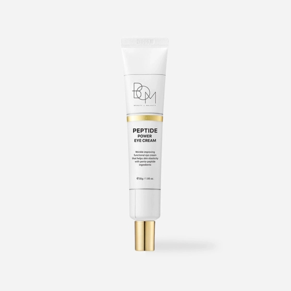Crème contour des yeux Peptide Power Eye Cream de la marque coréenne BEAUTY OF MAJESTY soin anti-âge lissant et raffermissant
