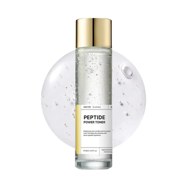 Lotion tonique Peptide Power Toner de la marque coréenne BEAUTY OF MAJESTY hydratante et raffermissante aux peptides