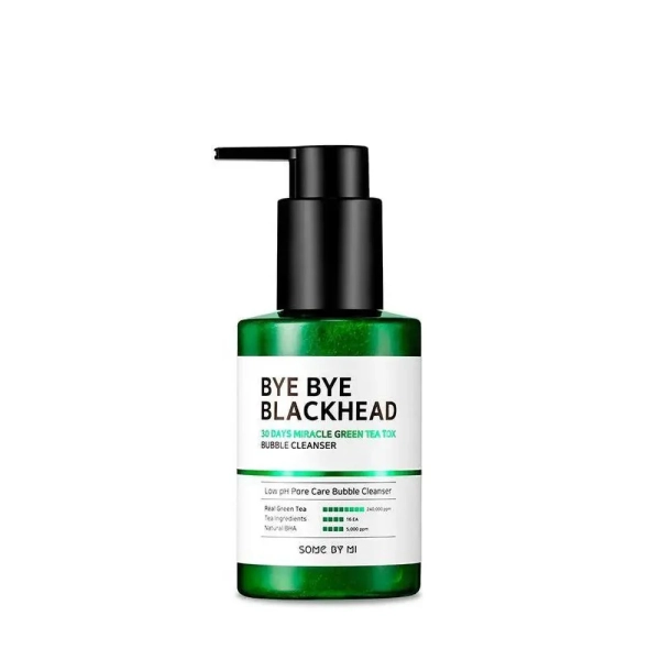 Nettoyant moussant coréen 30 Days Miracle Green Tea Tox Bubble purifiant au thé vert pour un teint frais et glowy