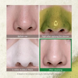 Nettoyant moussant coréen 30 Days Miracle Green Tea Tox Bubble purifiant au thé vert pour un teint frais et glowy