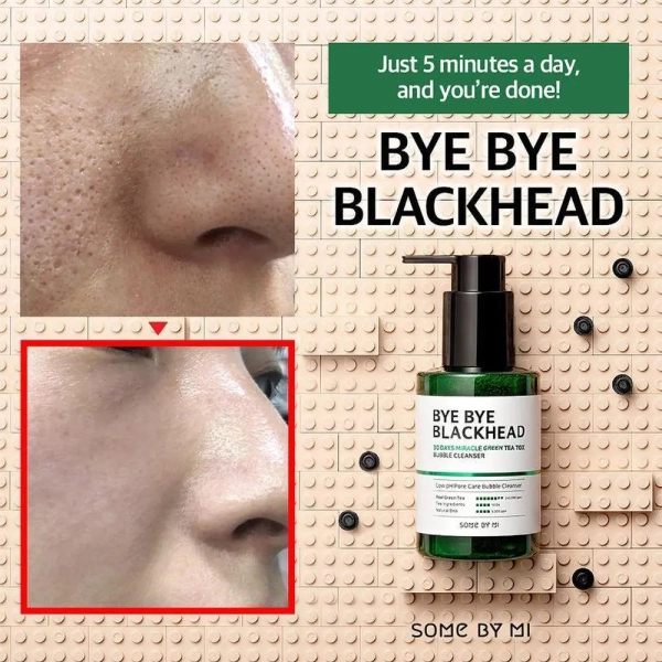 Nettoyant moussant coréen 30 Days Miracle Green Tea Tox Bubble purifiant au thé vert pour un teint frais et glowy