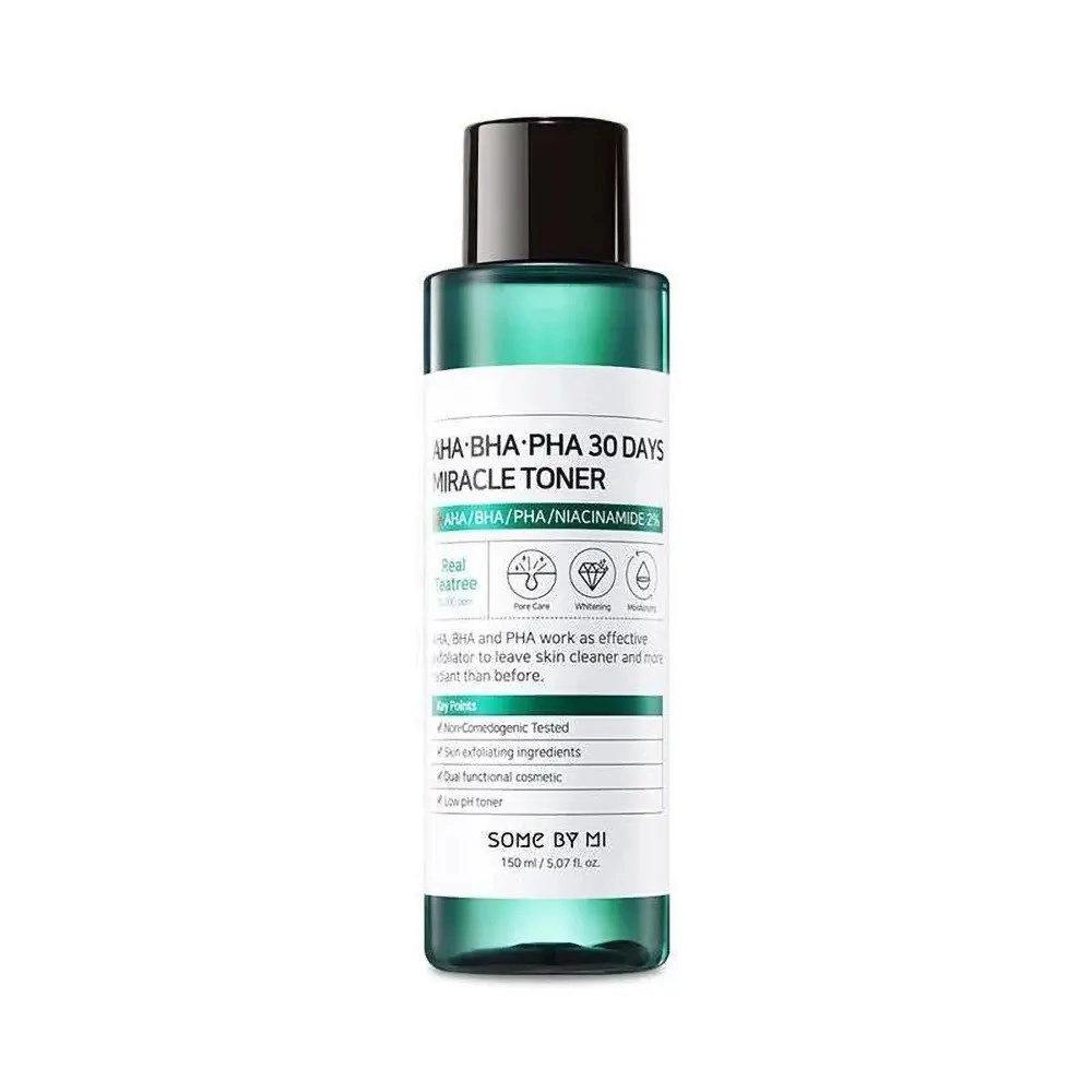 tonique AHA-BHA-PHA 30 Days Miracle Toner exfoliante et purifiante pour resserrer les pores et révéler une peau éclatante