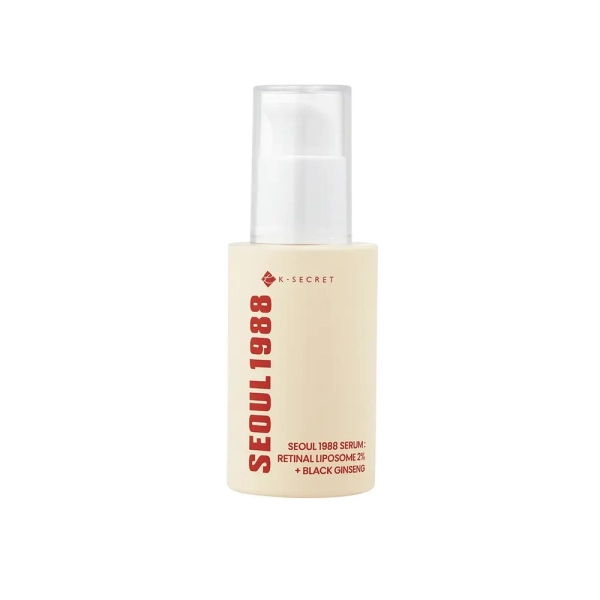Seoul 1988 Serum Retinal Liposome 2% + Black Ginseng concentré en rétinol encapsulé pour lisser rides et raffermir la peau