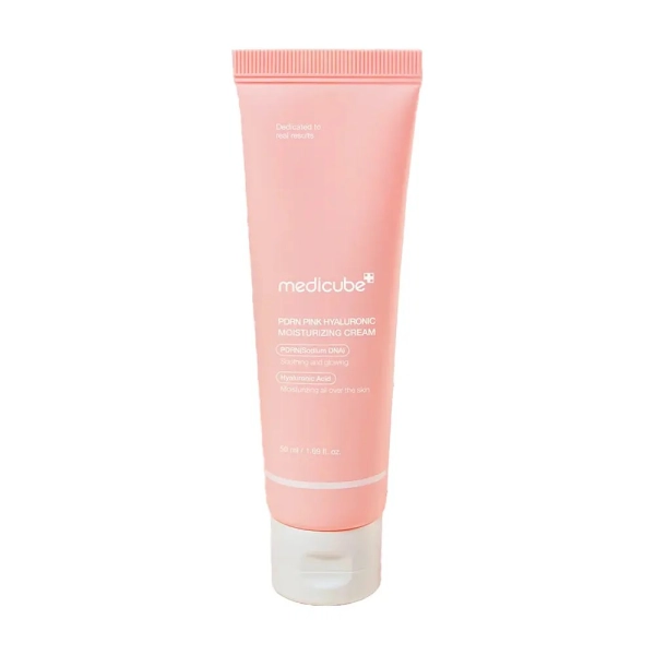 Crème hydratante PDRN Pink Hyaluronic Moisturizing Cream de Medicube, soin coréen nourrissant à l’acide hyaluronique et PDRN.