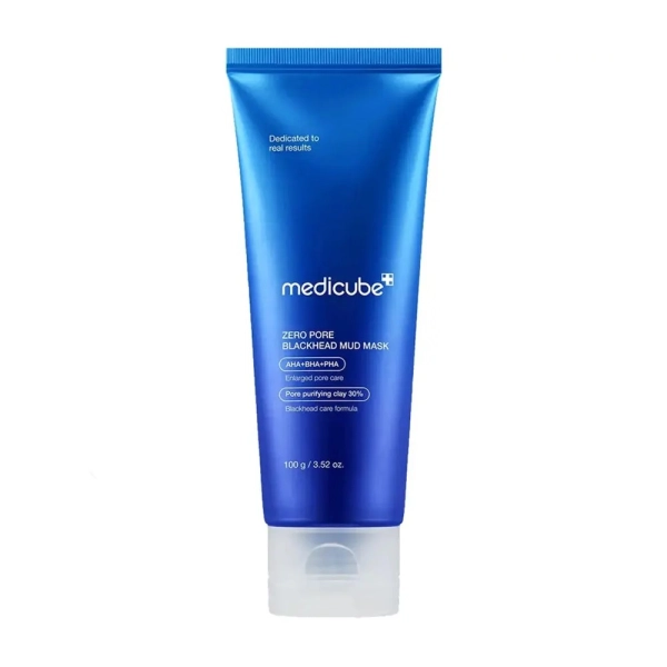 Masque Zero Pore Blackhead Mud Mask de Medicube, purifiant coréen à l’argile pour resserrer les pores et nettoyer la peau.