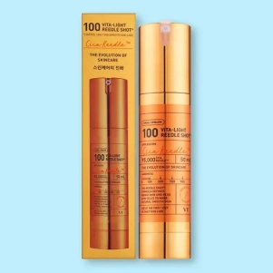 Sérum Vita-Light Reedle Shot 100 de Medicube, soin coréen éclat à la vitamine C et micro-aiguilles pour peau lumineuse.