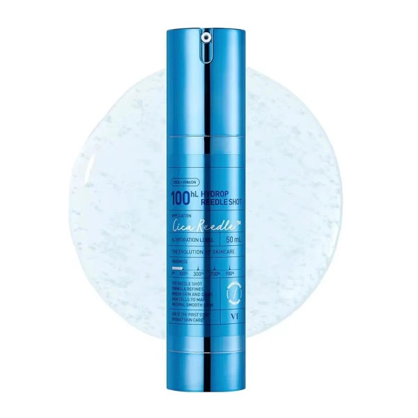 Sérum Hydrop Reedle Shot 100 de Medicube, soin coréen hydratant aux micro-aiguilles et acide hyaluronique pour peau repulpée.