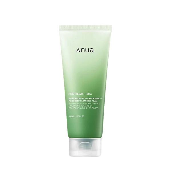 Cosmétiques coréens K BEAUTY COSMETICS produit coréen ANUA Heartleaf Quercetinol pore deep cleansing foam