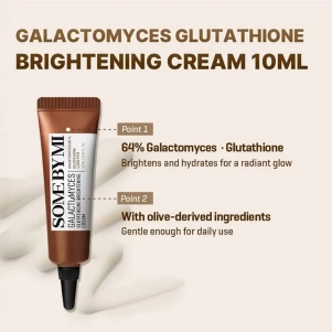 Crème éclat Galactomyces Glutathione Brightening Cream de Some By Mi illumine le teint et unifie la peau grâce au glutathion.