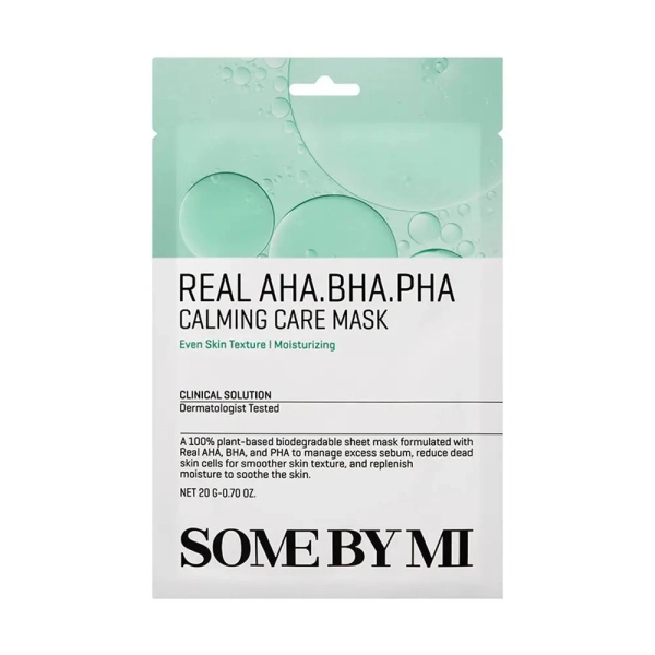 Cosmétiques coréens K BEAUTY COSMETICS  produit coréen SOME BY ME Real AHA BHA PHA Calming Care Mask