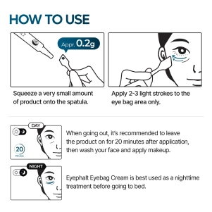 Dr Melaxin Eyephalt Eyebag Cream crème contour des yeux coréenne ciblant poches et cernes avec effet lissant et raffermissant