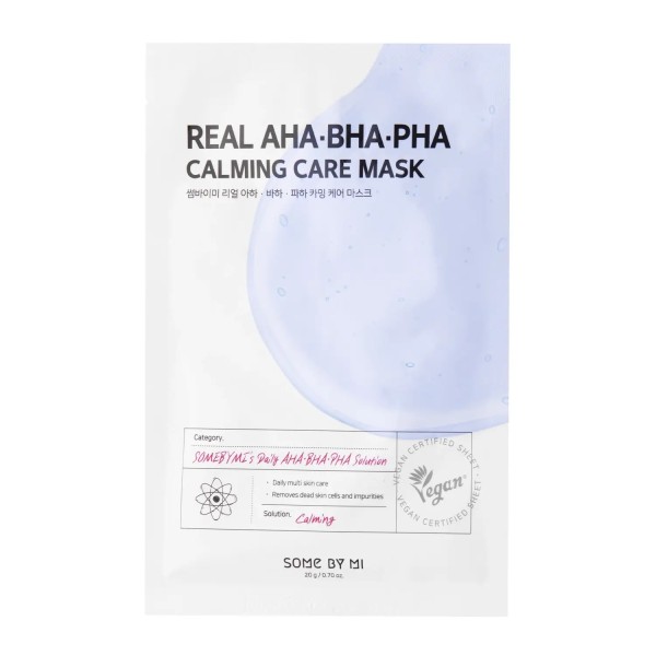 Cosmétiques coréens K BEAUTY COSMETICS  produit coréen SOME BY ME Real AHA BHA PHA Calming Care Mask