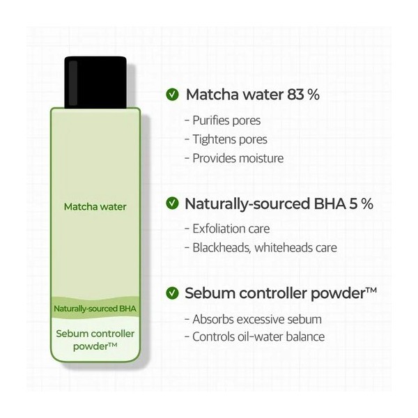 Cosmétiques coréens K BEAUTY COSMETICS  produit coréen Someb By Mi Super Matcha Pore Tightening Toner