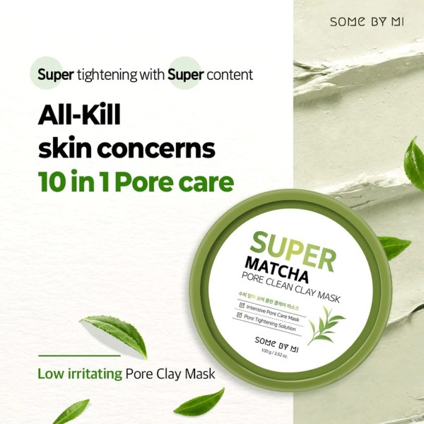 Cosmétiques coréens K BEAUTY COSMETICS  produit coréen Someb By Mi Super Matcha Pore Clean Clay Mask