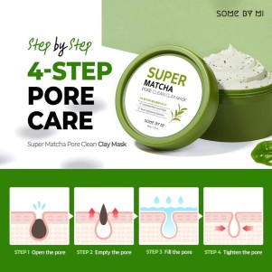 Cosmétiques coréens K BEAUTY COSMETICS  produit coréen Someb By Mi Super Matcha Pore Clean Clay Mask