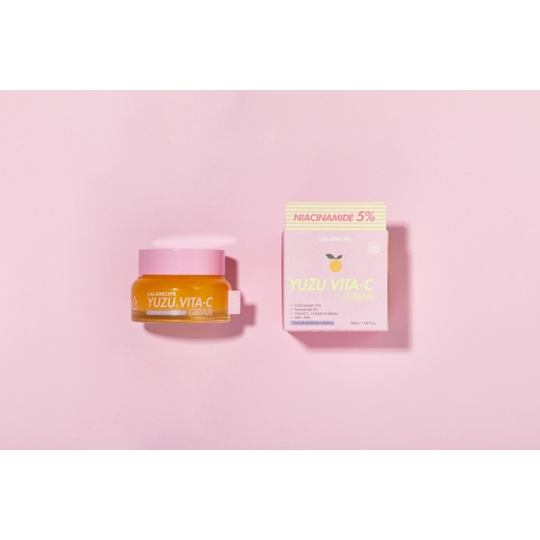 K BEAUTY COSMETICS Cosmétiques coréens  lalarecipe Yuzu Vita-C Cream soins du visage layering coréen