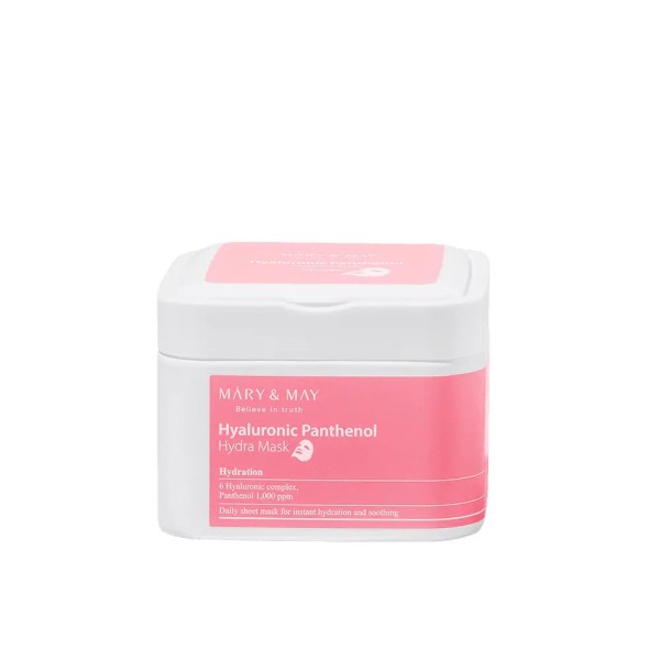 Boîte Masque tissu Hyaluronic panthenol hydra mask