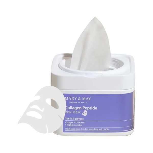 Boîte Masque tissu Collagen peptide vital mask