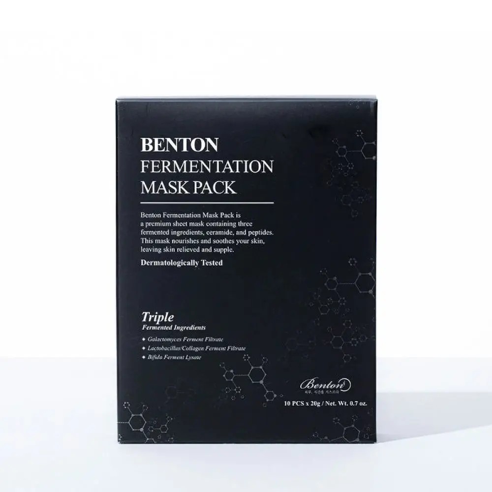 K BEAUTY COSMETICS Cosmétiques coréens  Benton Fermentation mask pack soins du visage layering coréen