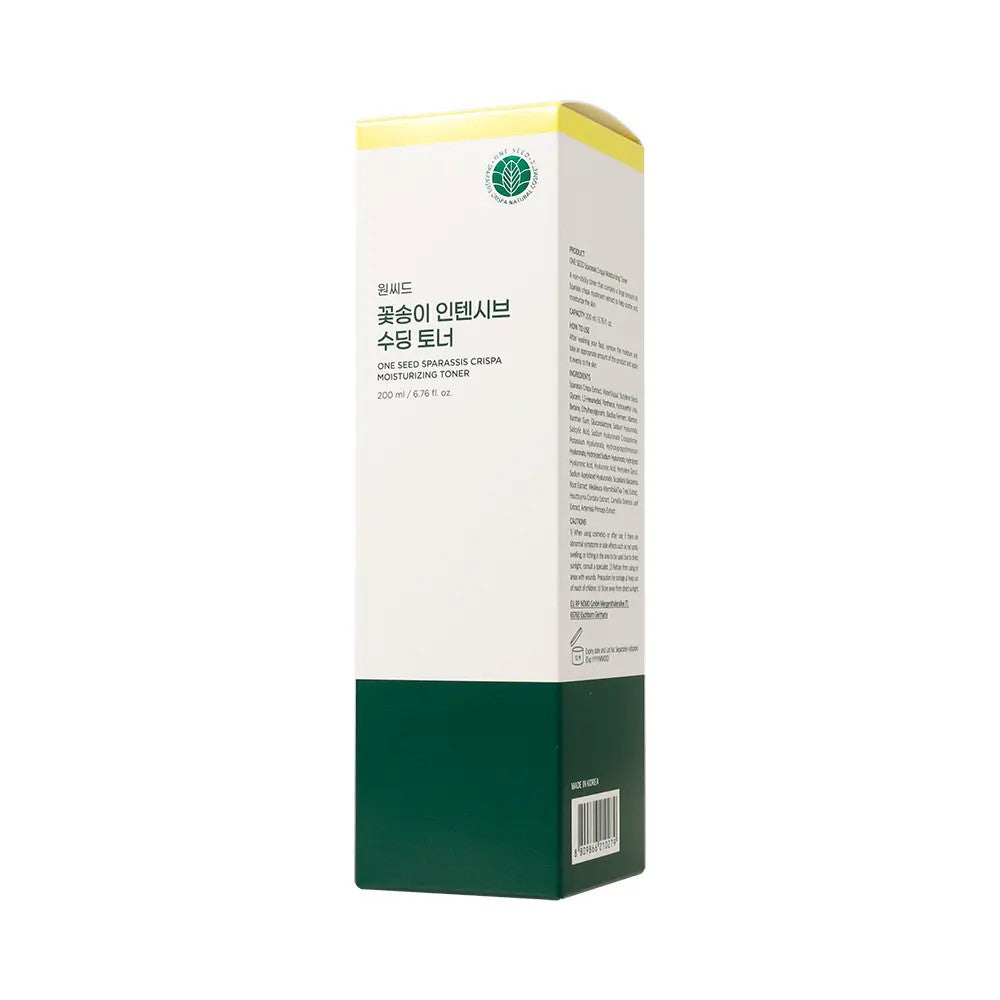 Tonique One Seed Sparassis Crispa Moisturizing Toner de One Seed, soin coréen hydratant au champignon Sparassis.