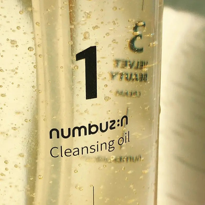 Huile démaquillante No1 Easy Peasy Cleansing Oil de la marque Numbuzin soin du visage demaquillant