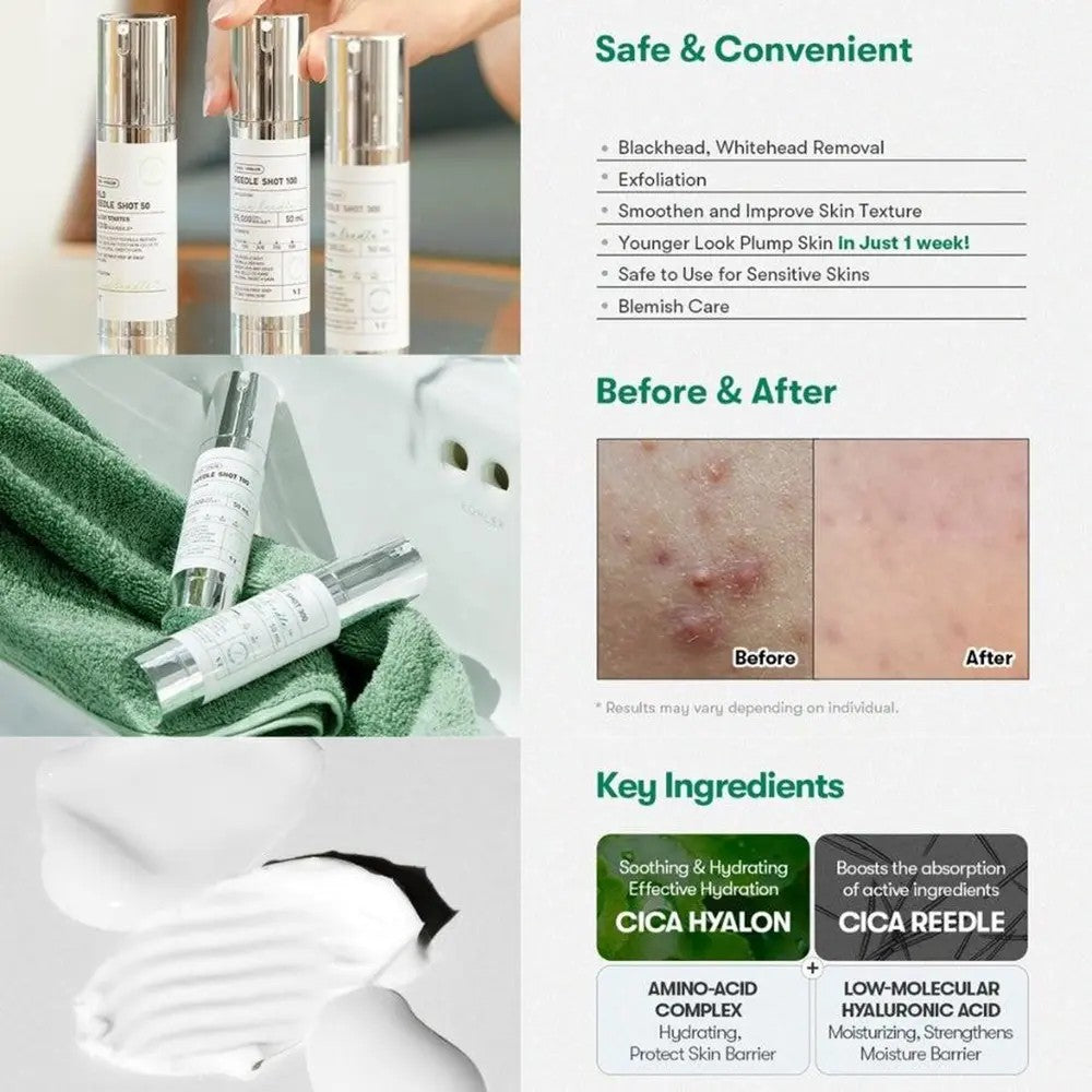 VT Reedle Shot 300, soin micro needling végétal anti-âge haute performance de la marque coréenne VT COSMETICS
