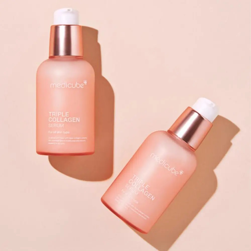 Sérum raffermissant au triple collagène pour une peau plus lisse et rebondie. Soins visage coréen de la marque MEDICUBE.
