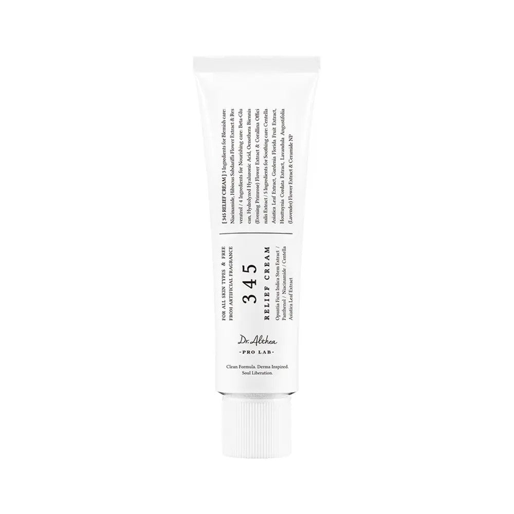 345 Relief Cream, crème apaisante idéale pour soulager les irritations, soin ciblé pour le confort cutané