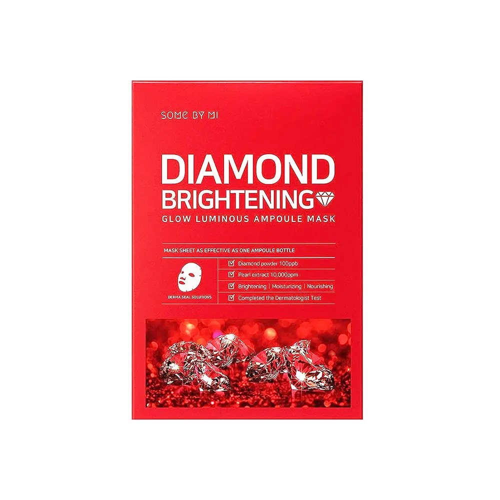 Real Diamond Brightening Glow masque visage éclat au diamant de SOME BY MI, soin coréen pour illuminer le teint