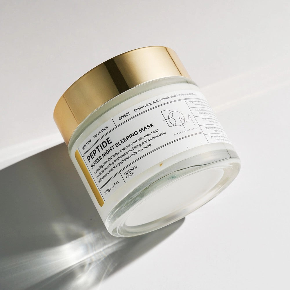 Masque de nuit Peptide Power Night Sleeping Mask coréenne  soin réparateur et anti-âge aux peptides