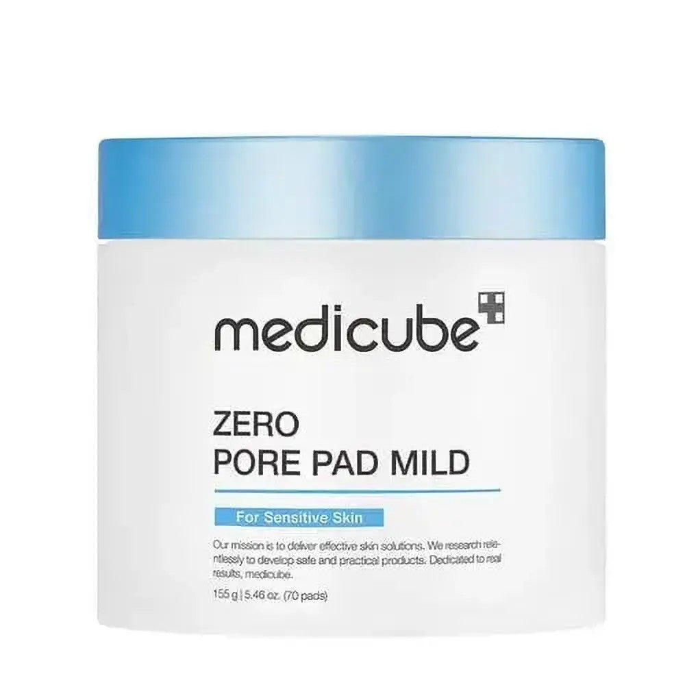 pad exfoliants Medicube Zero Pore Pad Mild doux pour resserrer les pores, lisser le grain de peau et réduire l’excès de sébum
