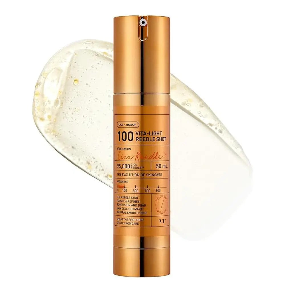 Sérum Vita-Light Reedle Shot 100 de Medicube, soin coréen éclat à la vitamine C et micro-aiguilles pour peau lumineuse.