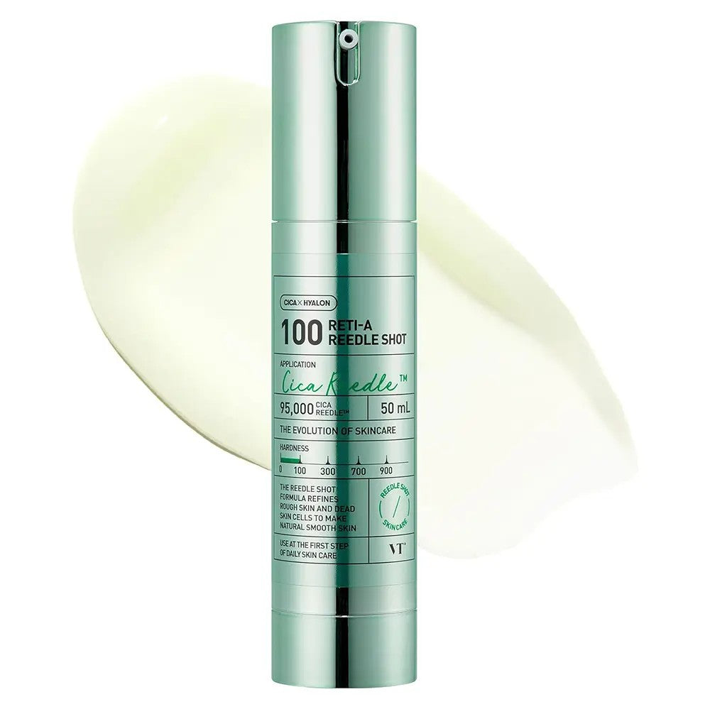 Sérum Reti-A Reedle Shot 100 de Medicube, soin coréen au rétinol et micro-aiguilles pour lisser rides et améliorer la texture.