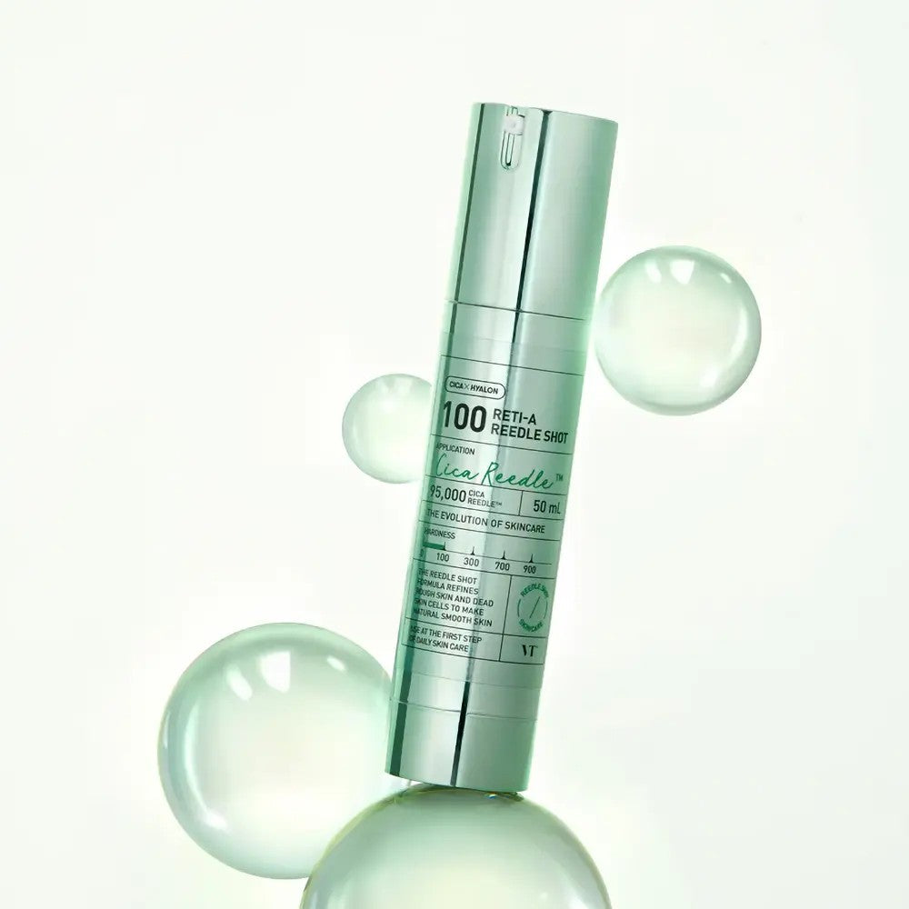 Sérum Reti-A Reedle Shot 100 de Medicube, soin coréen au rétinol et micro-aiguilles pour lisser rides et améliorer la texture.