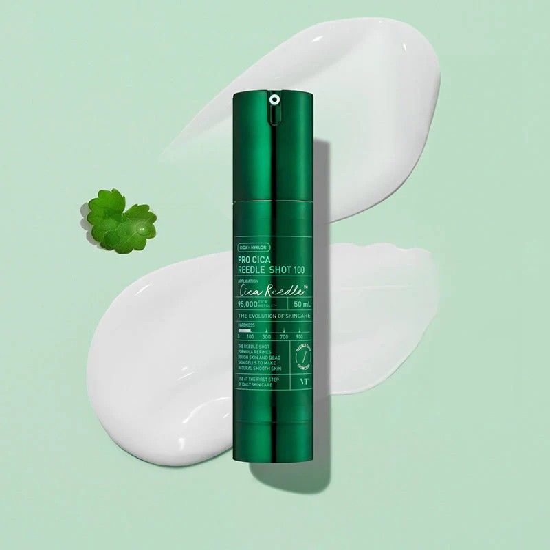 Sérum Pro Cica Reedle Shot 100 de Medicube, soin coréen apaisant aux micro-aiguilles et centella asiatica pour peau sensible.