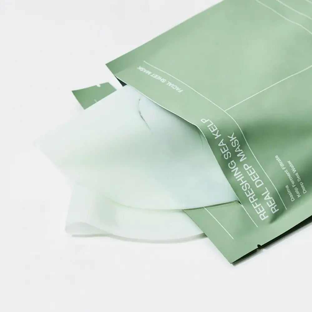 Masque Sea Kelp Real Deep Mask de Some By Mi, soin coréen aux algues pour hydrater et purifier la peau.