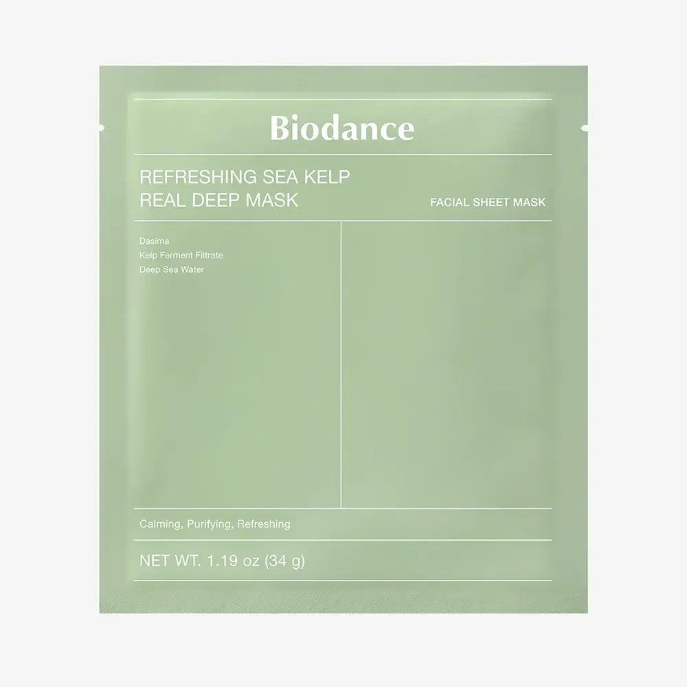 Masque Sea Kelp Real Deep Mask de Some By Mi, soin coréen aux algues pour hydrater et purifier la peau.
