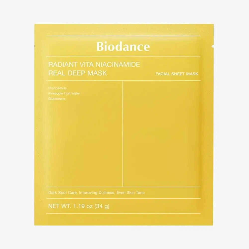 Sérum Radiant Vita Niacinamide Real Deep de Medicube, soin coréen éclat à la niacinamide et vitamines pour peau lumineuse.
