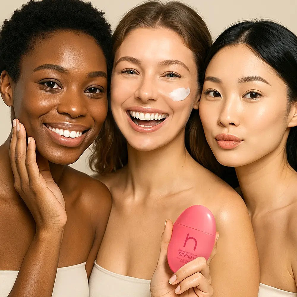 Crème solaire Dewy Vita Zero Spot Sunscreen SPF 50+ de Hamel, soin coréen éclat pour protéger et unifier la peau.