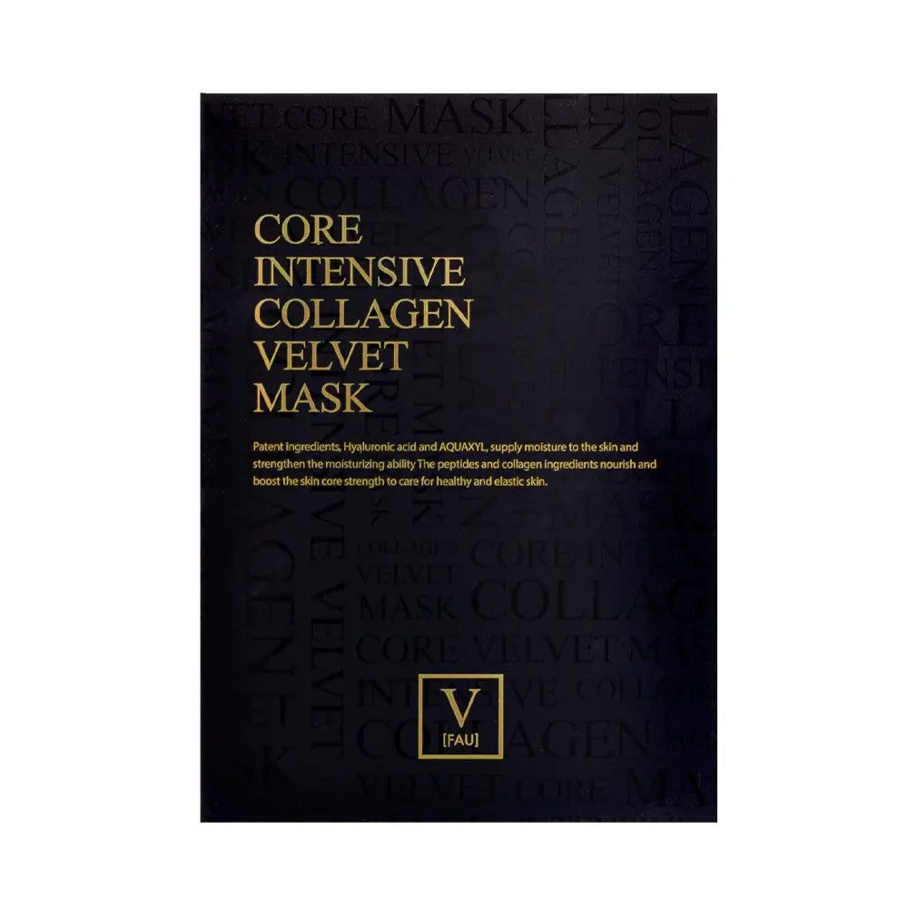 K BEAUTY COSMETICS Cosmétiques coréens  FAU masque tissu Core intensive collagen velvet mask soins du visage layering coréen