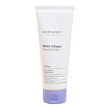 Nettoyant White Collagen Cleansing Foam de Mary & May, mousse coréenne au collagène pour nettoyer et lisser la peau.