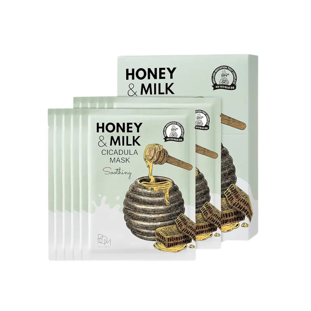 Cosmétiques coréens K BEAUTY COSMETICS  produit coréen Beauty of Majesty Honey & milk Cicadula Mask Soothing