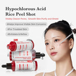 Medicube Hypochlorous Acid Rice Peel Shot, texture et application, soin coréen K Beauty Cosmetics