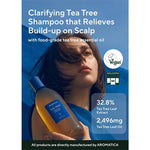 Aromatica Tea Tree Purifying Shampoo 400ml, bénéfices anti-sébum cuir chevelu, shampoing coréen K Beauty Cosmetics