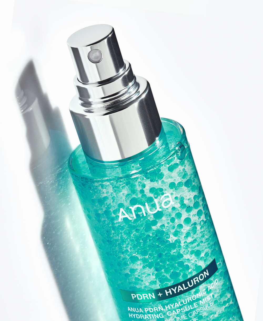 Anua PDRN Hyaluronic Acid Hydrating Capsule Mist, capsules dans le gel, soin coréen K Beauty Cosmetics