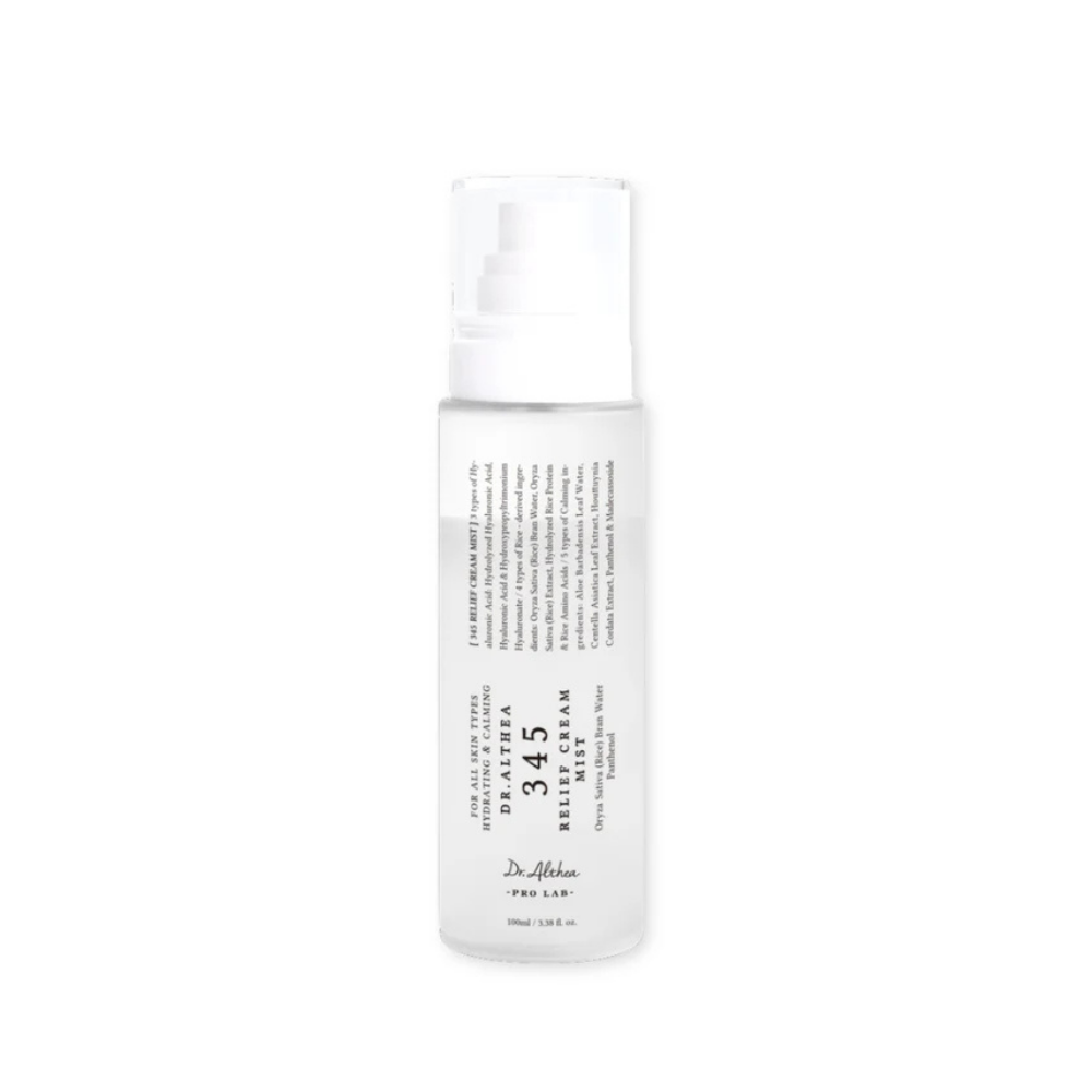Brume crème hydratante au son de riz, acide hyaluronique, panthénol et centella asiatica. 