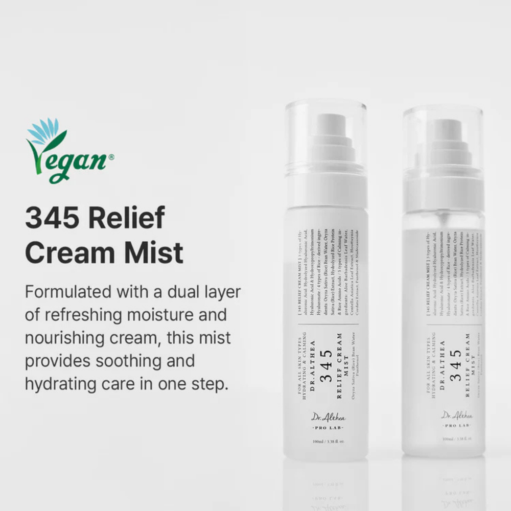 Brume crème hydratante au son de riz, acide hyaluronique, panthénol et centella asiatica. 
