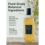 Aromatica Tea Tree Purifying Shampoo 400ml, ingrédients botaniques food-grade, shampoing coréen K Beauty Cosmetics