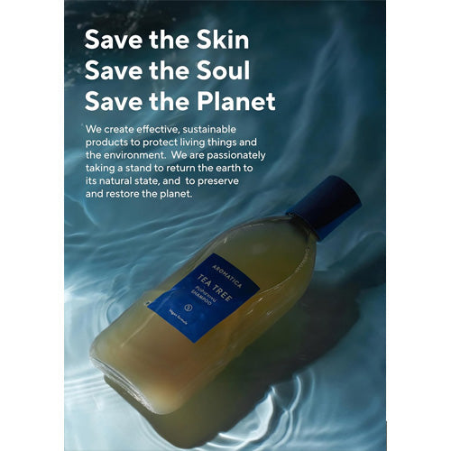 Aromatica Tea Tree Purifying Shampoo 400ml, infos complémentaires, shampoing coréen K Beauty Cosmetics